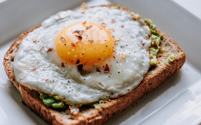 Protein-forward breakfast with eggs and toast